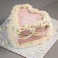 Pink Vintage Heart Cake