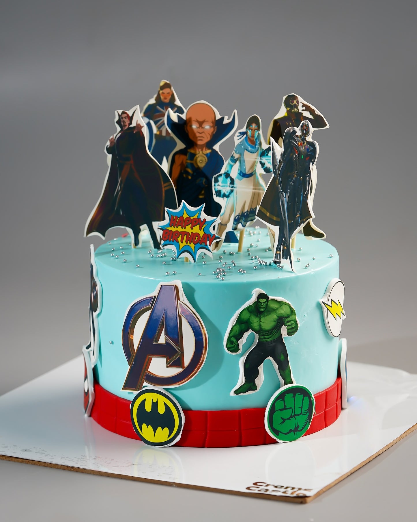 Marvel Heroes Birthday Cake
