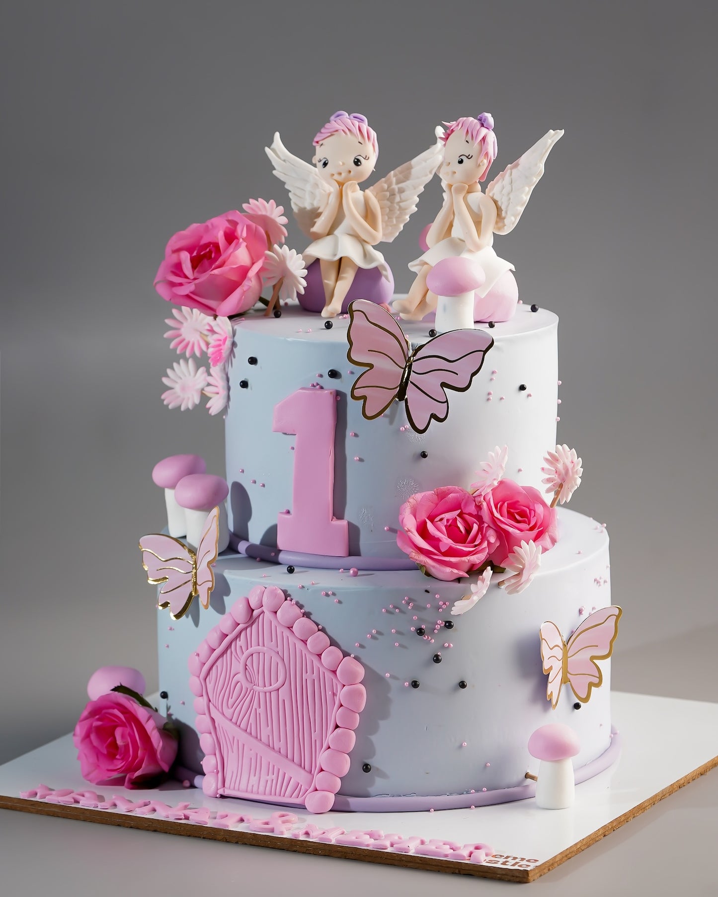 Fairy Door First Birthday Cake