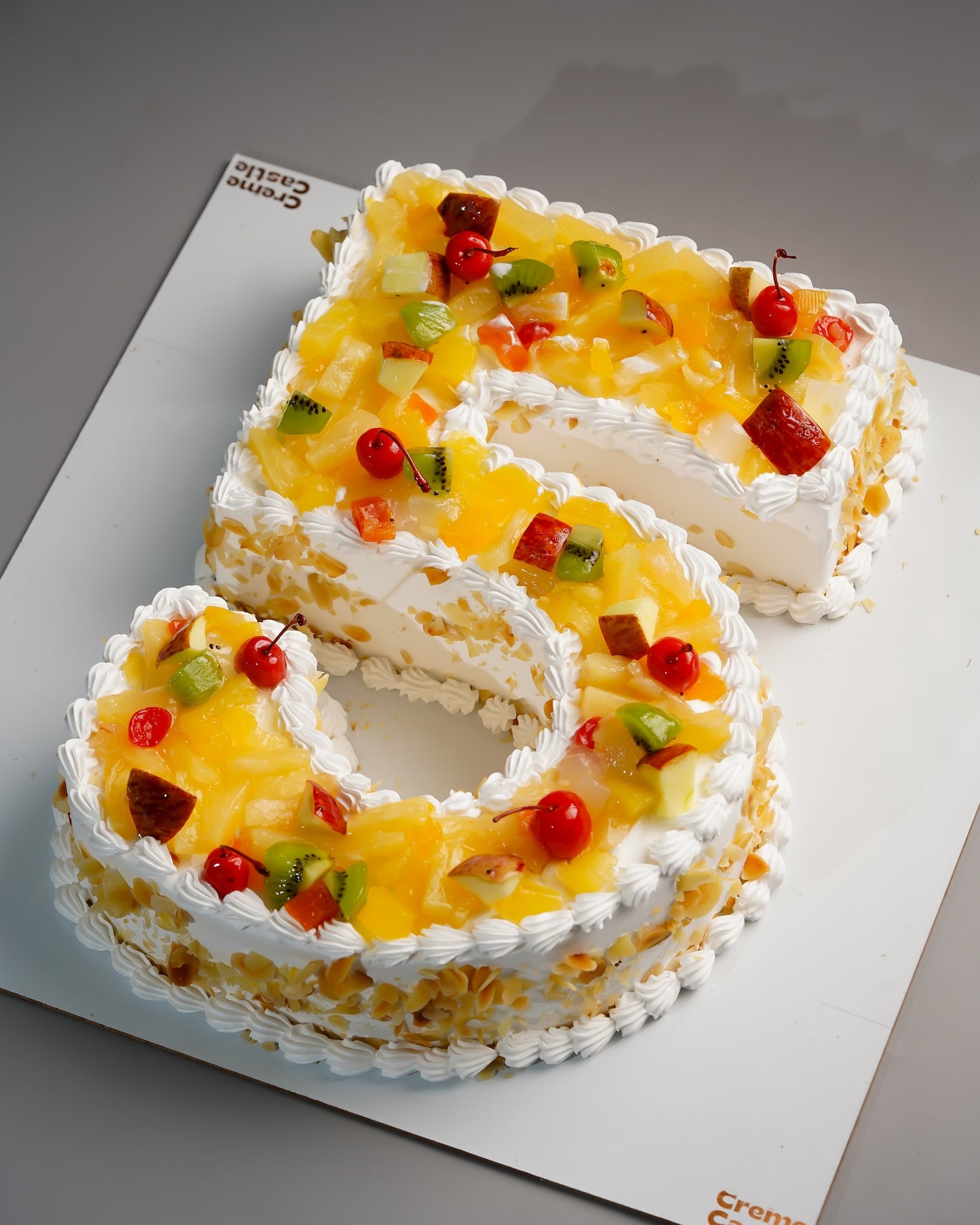 Number Five Fresh Fruit Cake