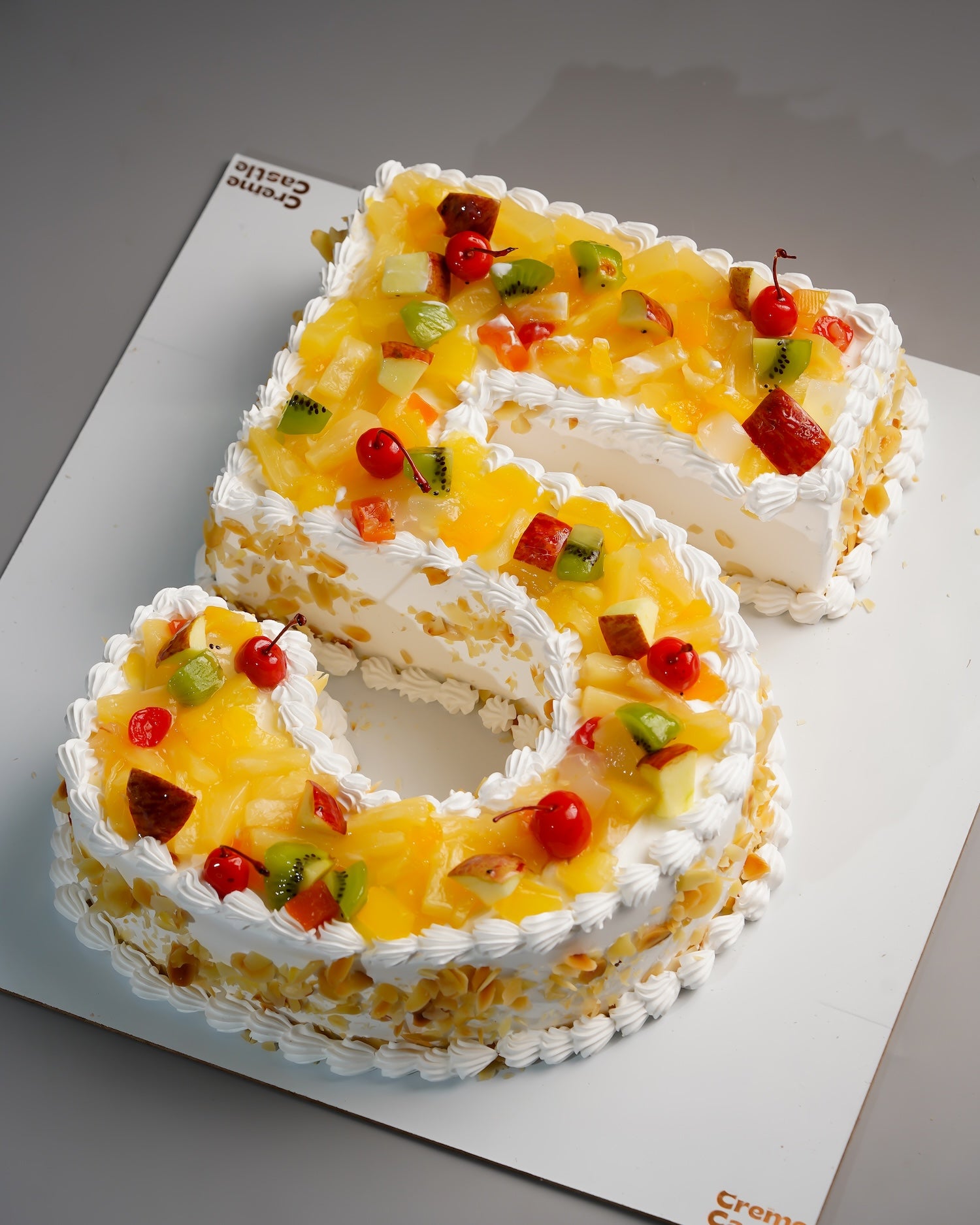 Number Five Fresh Fruit Cake