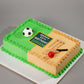 Football and Cricket Birthday Cake