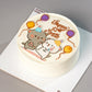 Cats First Month Milestone Cake