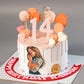 Macaron Balloon Drip Cake