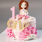 Ruffle Doll First Birthday Cake