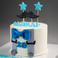 Bow Tie and Moustache Cake