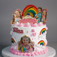 Love Diana Rainbow Photo Cake