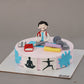 Yoga and Gym Fitness Cake