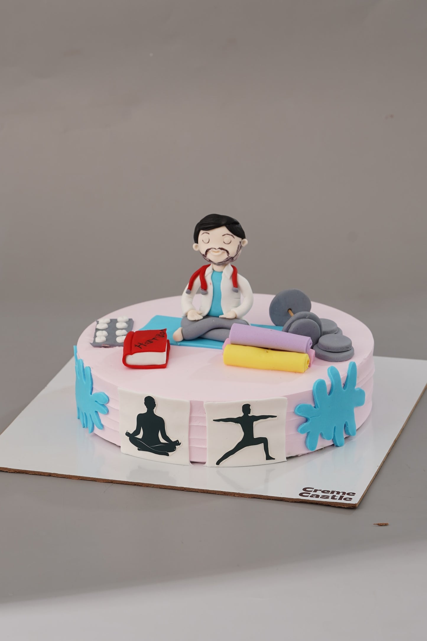 Yoga and Gym Fitness Cake
