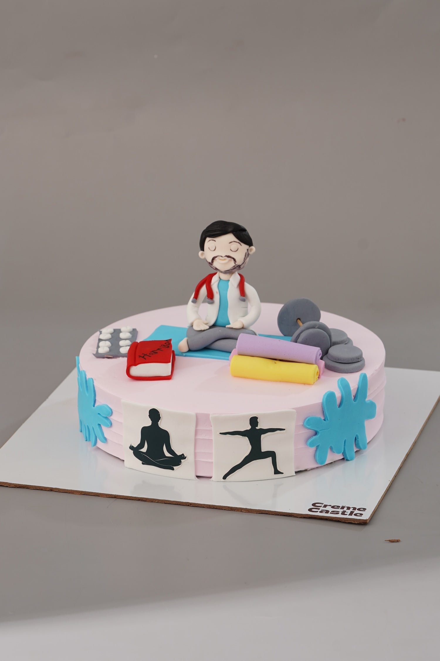 Yoga and Gym Fitness Cake