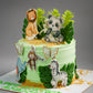 Jungle Friends Green Cake
