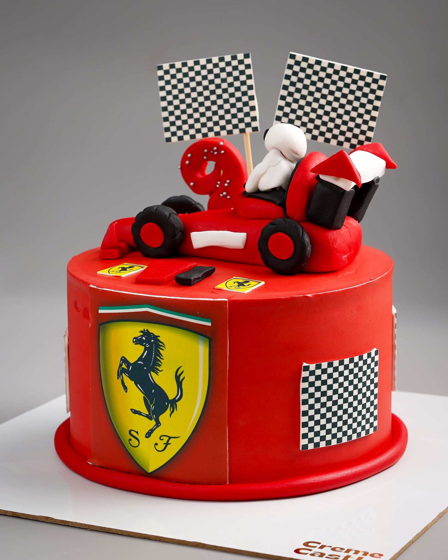 Ferrari Race Car Cake