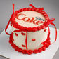 Diet Coke Vintage Ribbon Cake