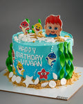 Baby Shark Underwater Cake