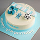 Argentina Football Boots Cake