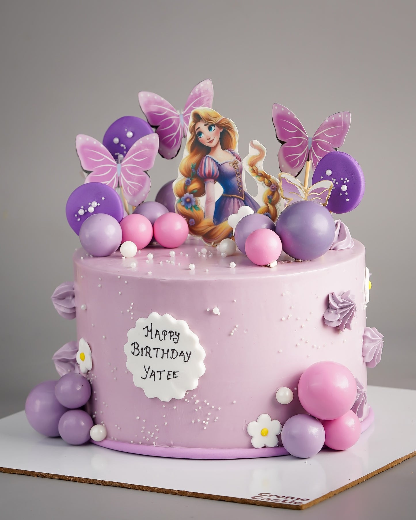 Rapunzel Butterfly Balloon Cake