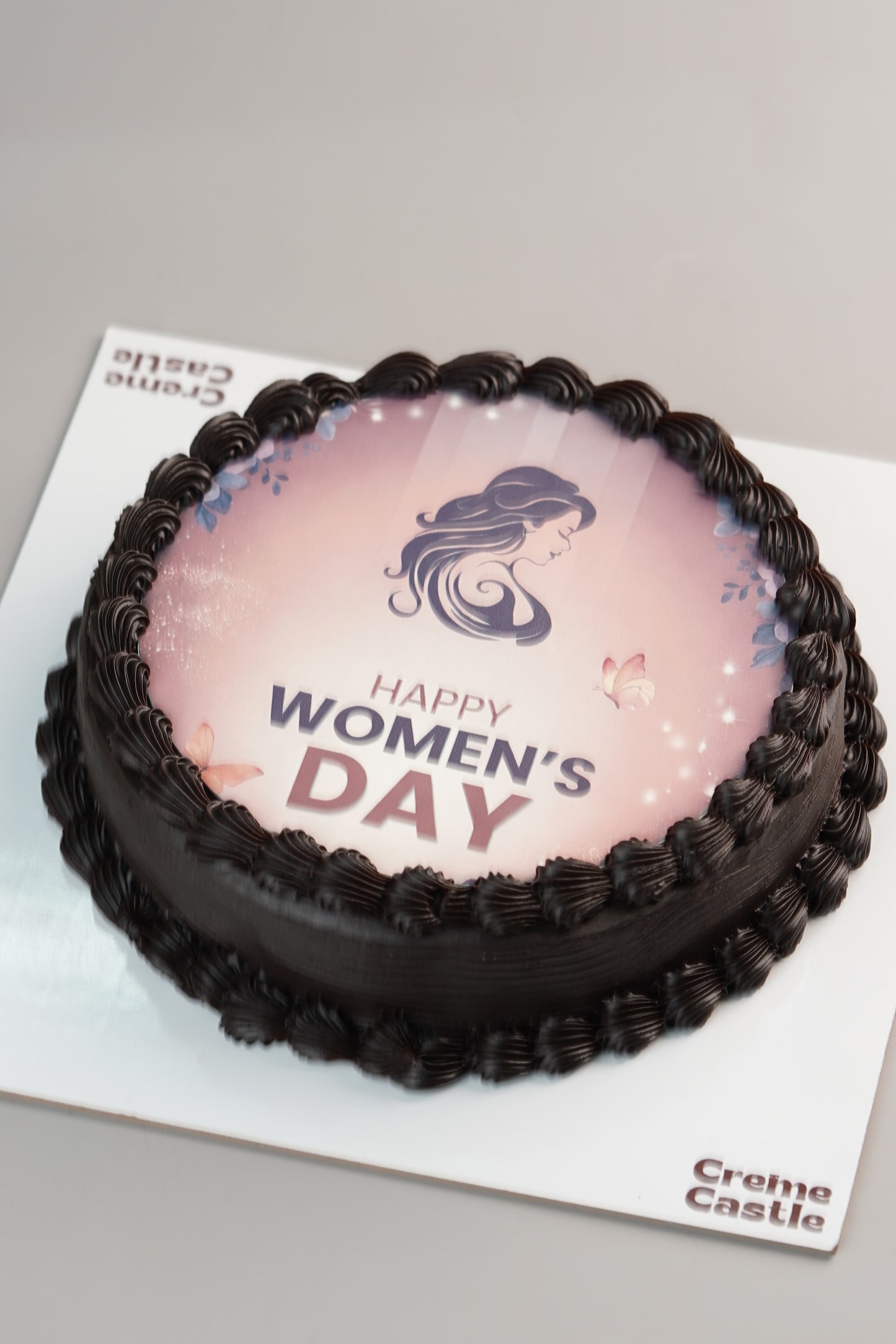 Women's Day Chocolate Photo Cake