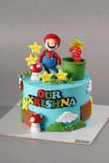 Super Mario Third Birthday Cake