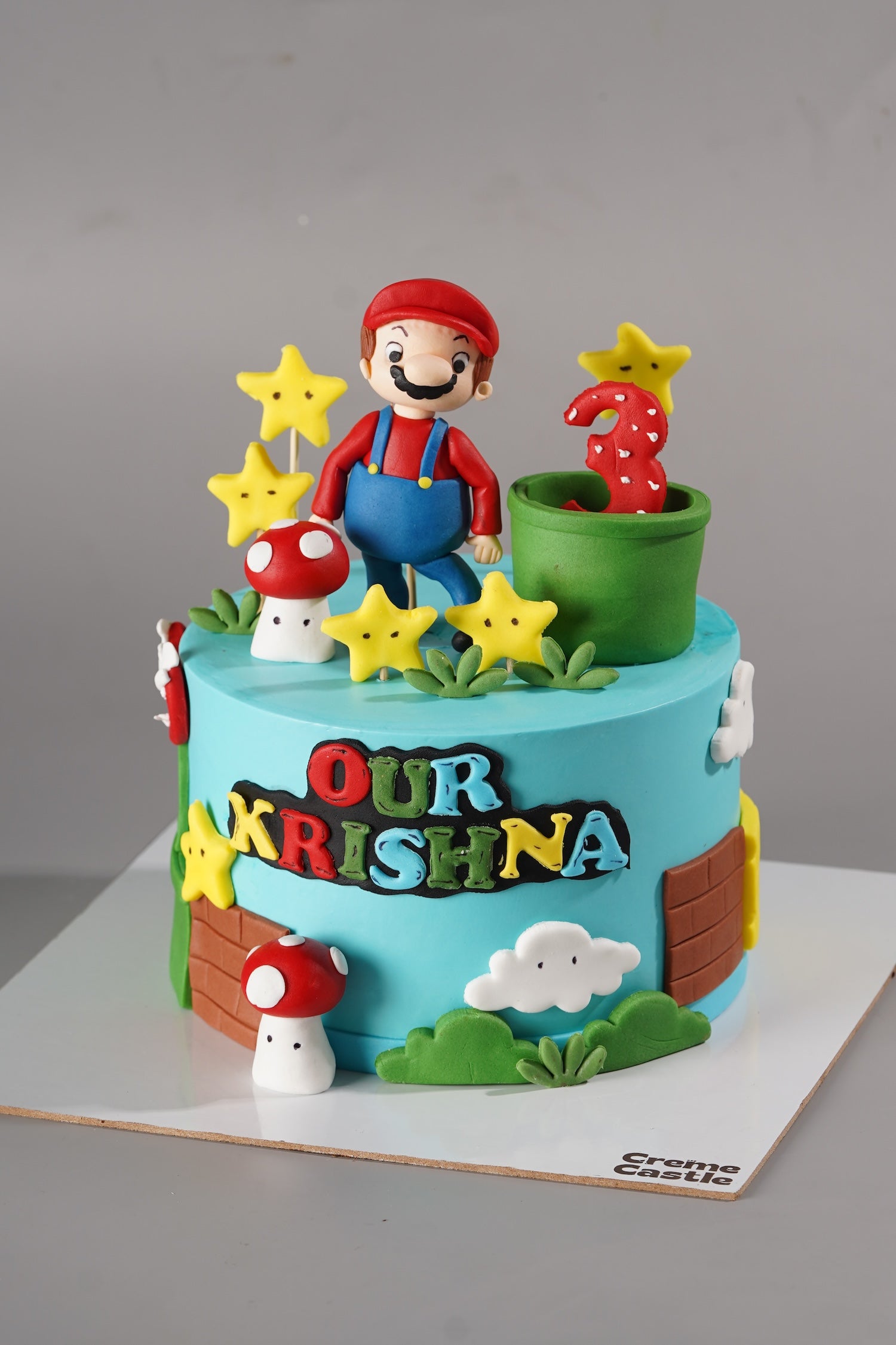 Super Mario Third Birthday Cake