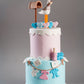 Stork Baby Shower Cake