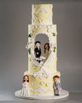 Bride and Groom Wedding Cake
