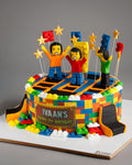 Lego Trampoline Park Cake