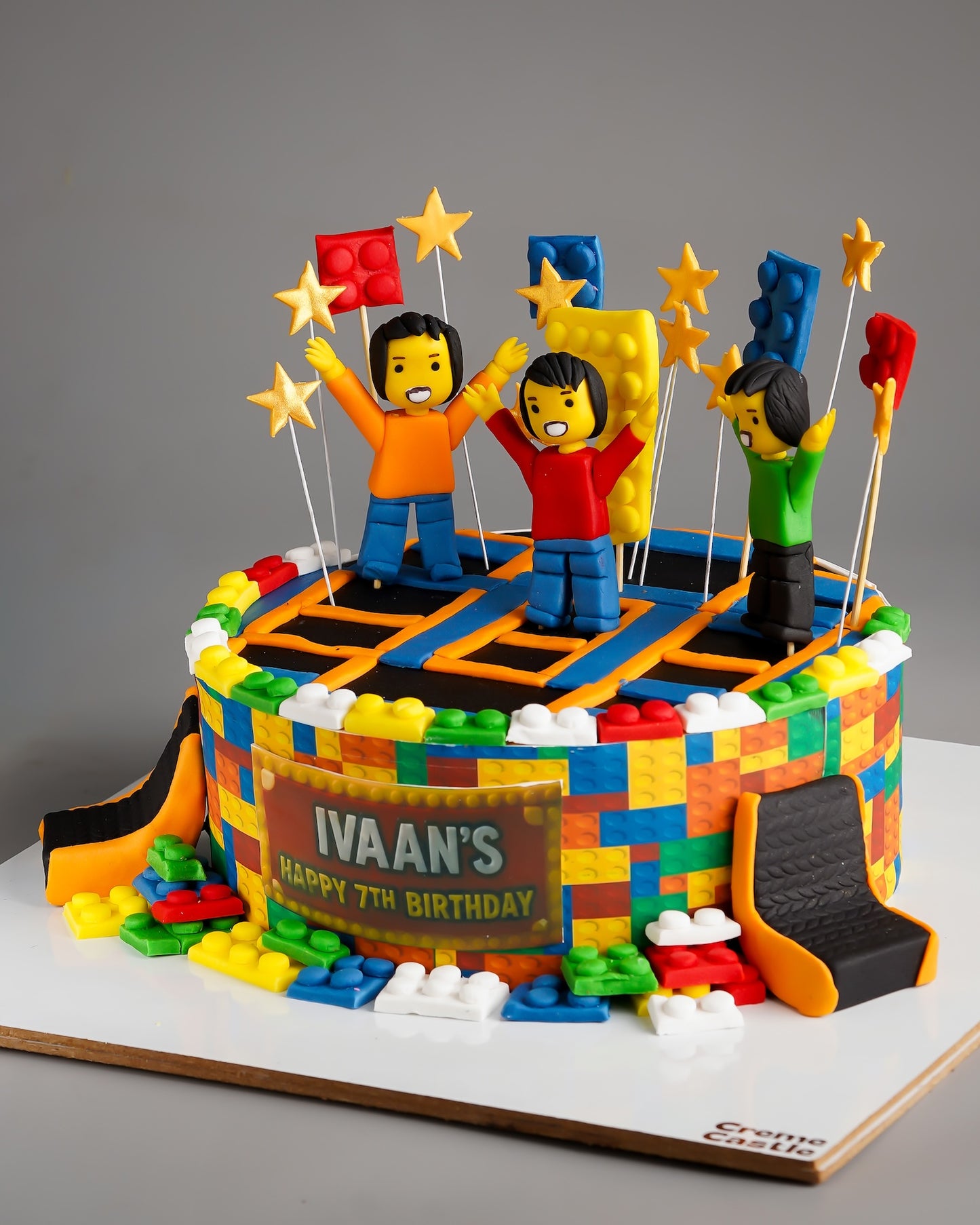 Lego Trampoline Park Cake