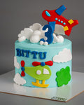 Aeroplane and Helicopter Cake