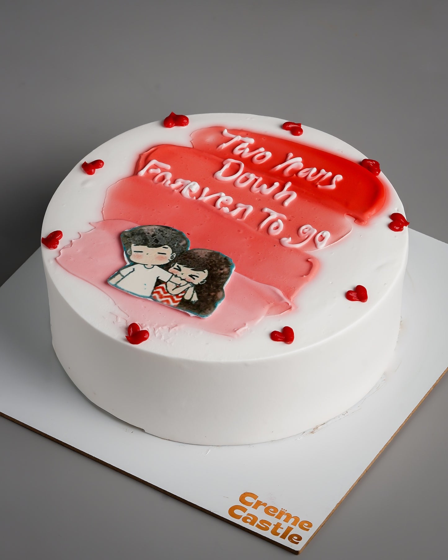 Two Years Down Anniversary Cake
