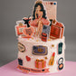 Fashion and Makeup Diva Cake