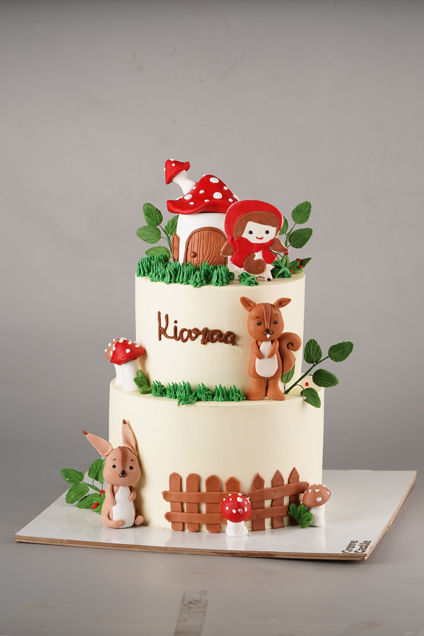 Woodland Friends Two Tier Cake