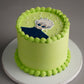 Gojo Green Buttercream Cake