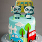 Baby Bus Panda Cake
