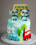 Baby Bus Panda Cake