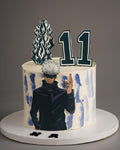 Gojo Blue Watercolour Cake