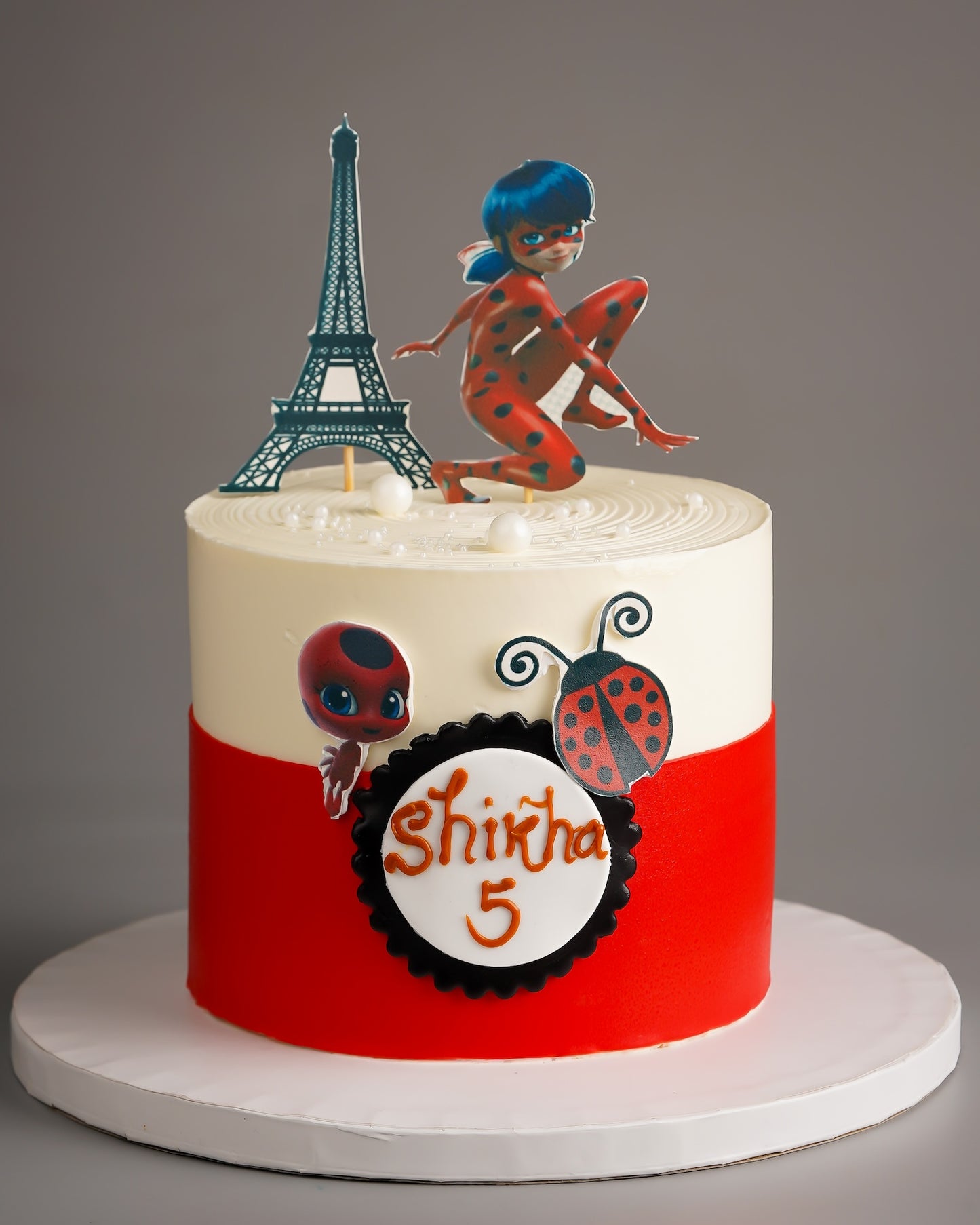 Ladybug Paris Birthday Cake