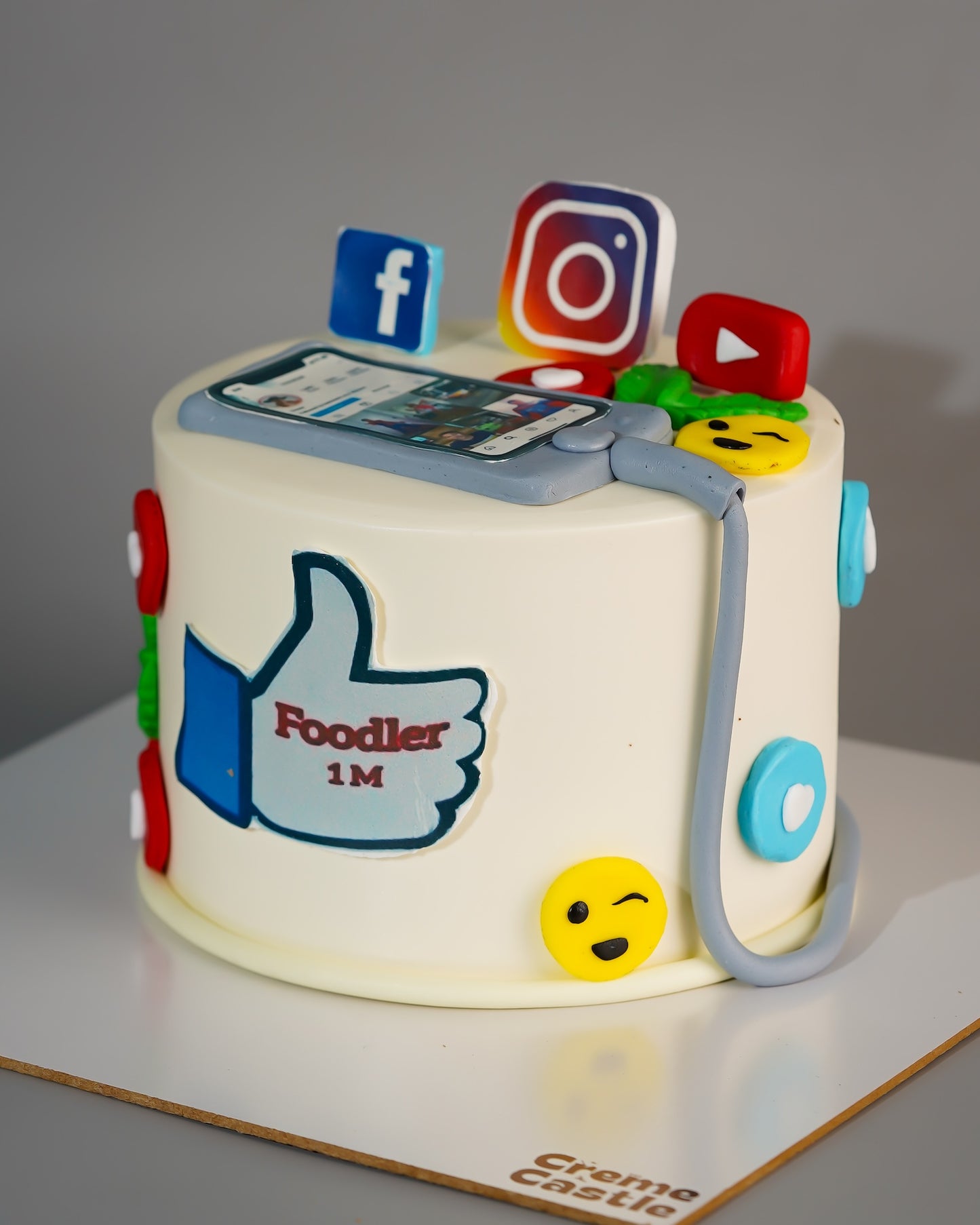 Social Media Milestone Cake