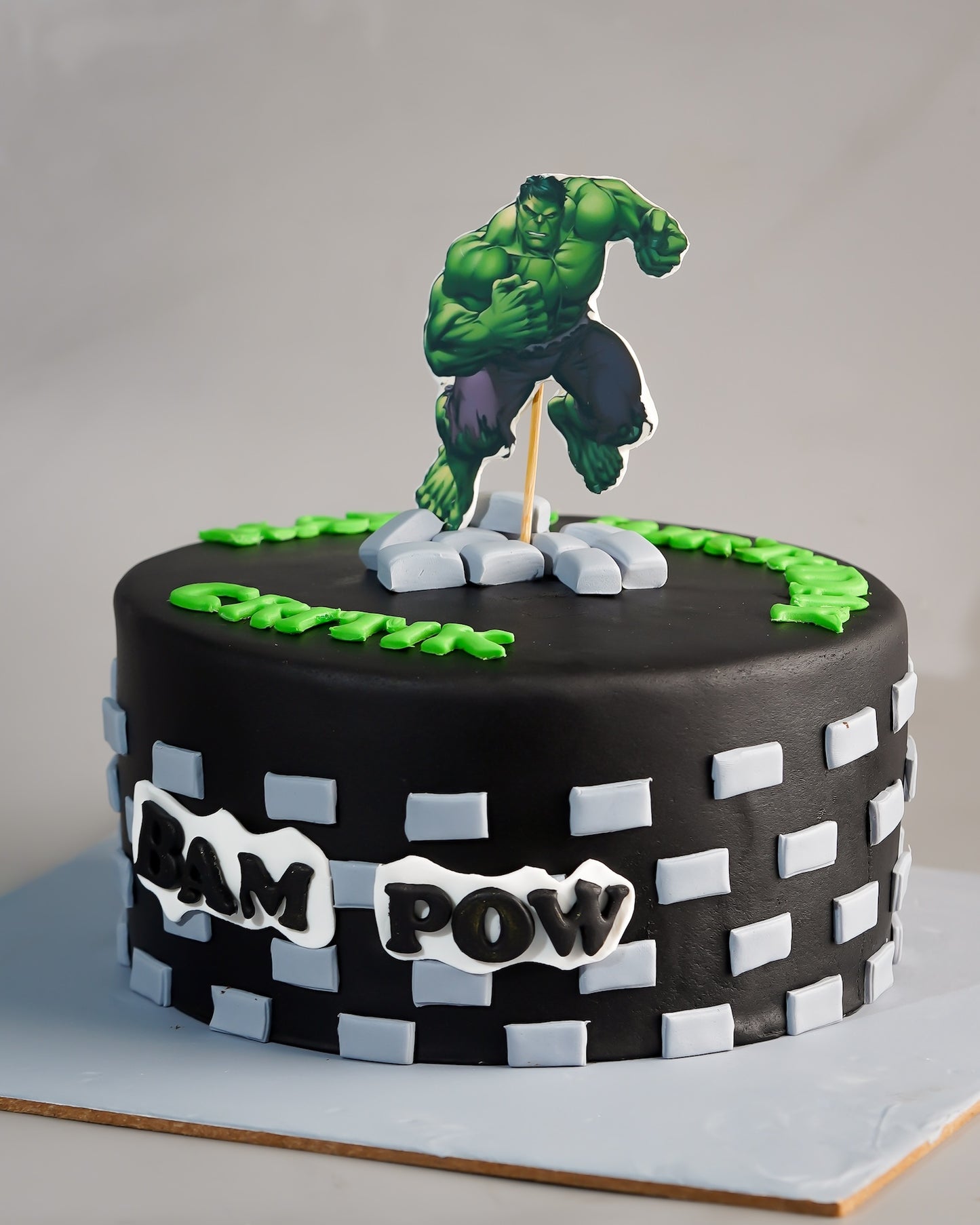 Hulk Smash Birthday Cake