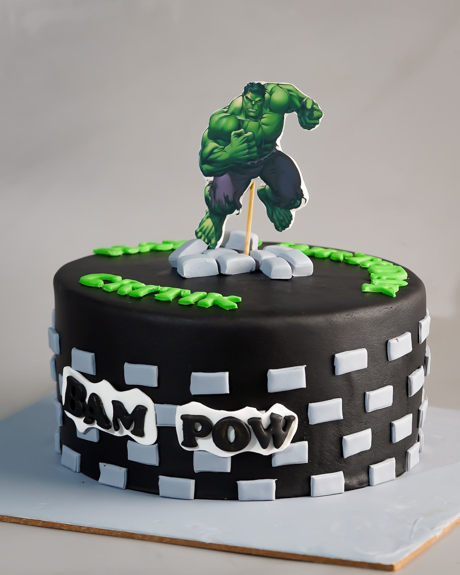 Hulk Smash Birthday Cake