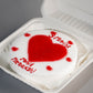 Three Months Heart Bento Cake