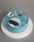 Chibi Gojo Blue Cake