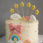 Pastel Rainbow and Clouds Cake