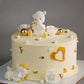 Teddy and Gold Deer Cake