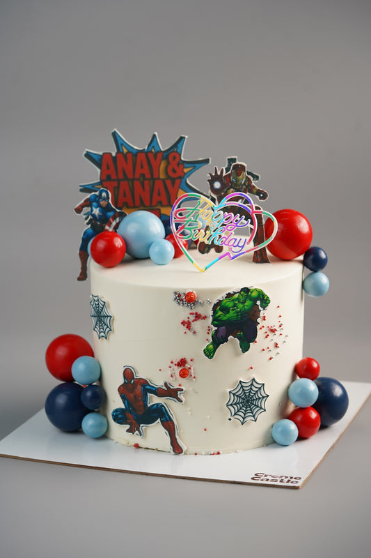 Avengers Twins Balloon Cake