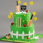 Cricket Ground Two Tier Cake