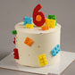 Lego Bricks Minimal Cake