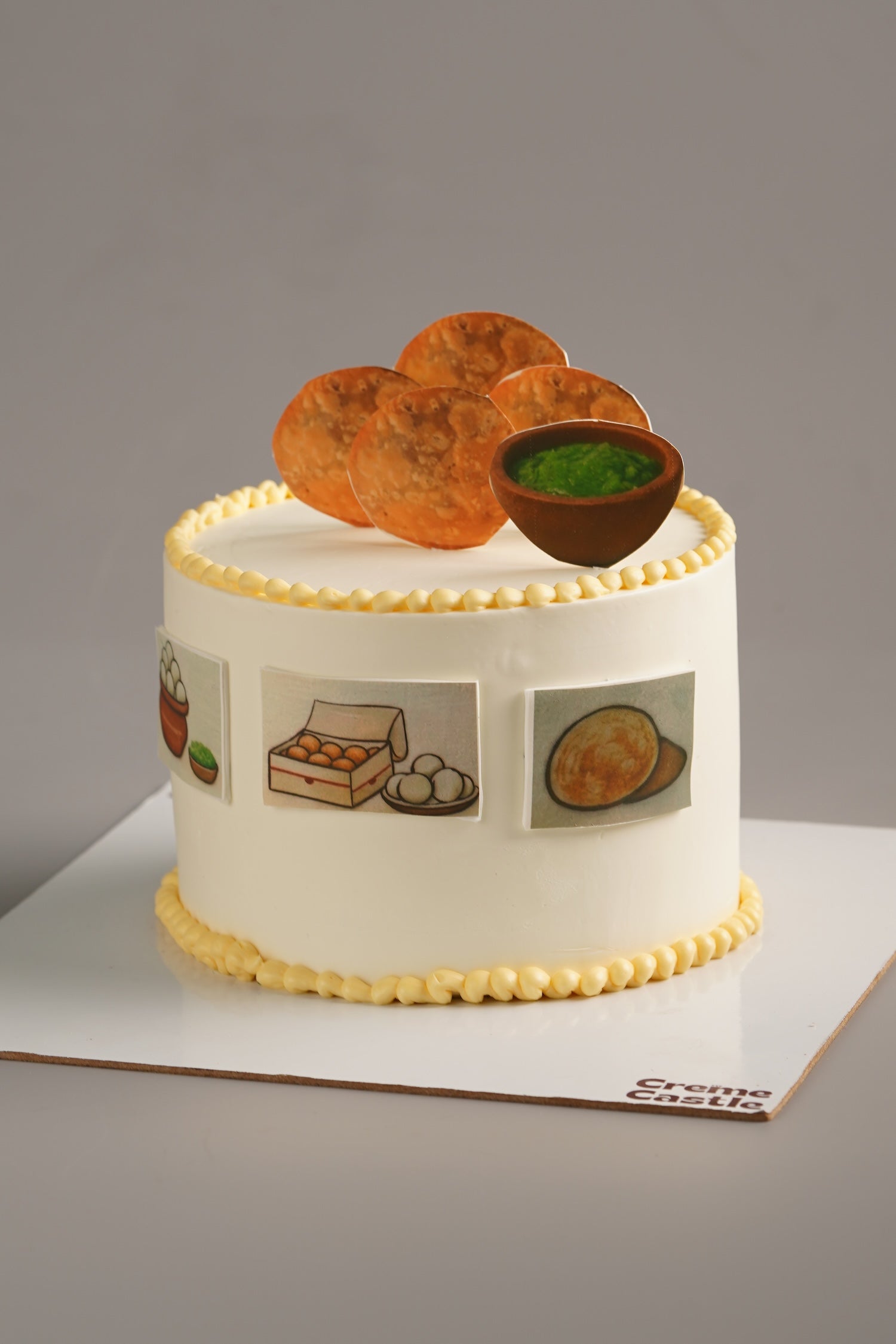 Golgappa Street Food Cake