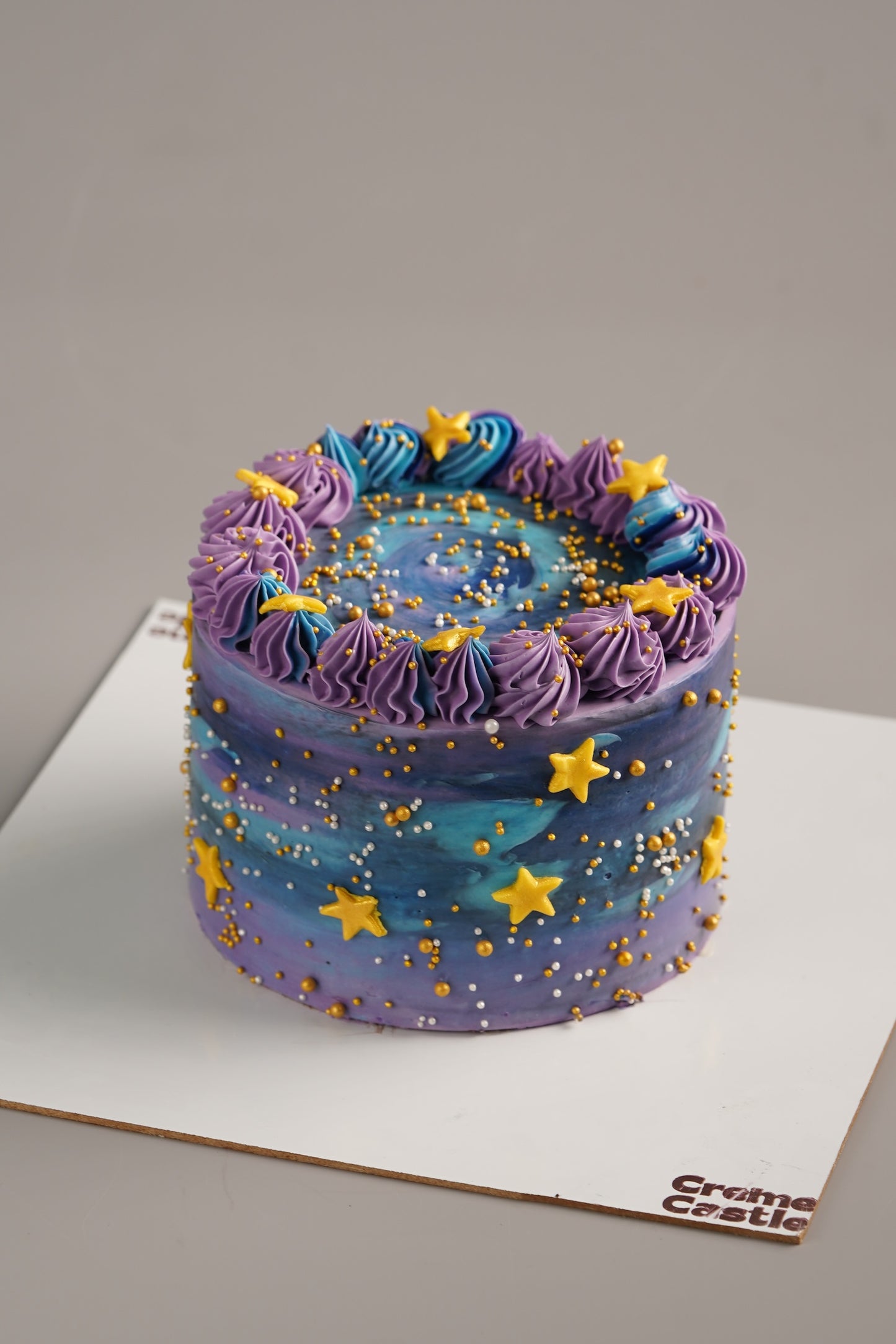 Celestial Purple Star Cake