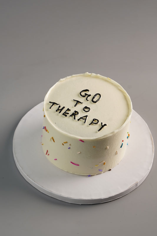 Go To Therapy Sprinkle Cake