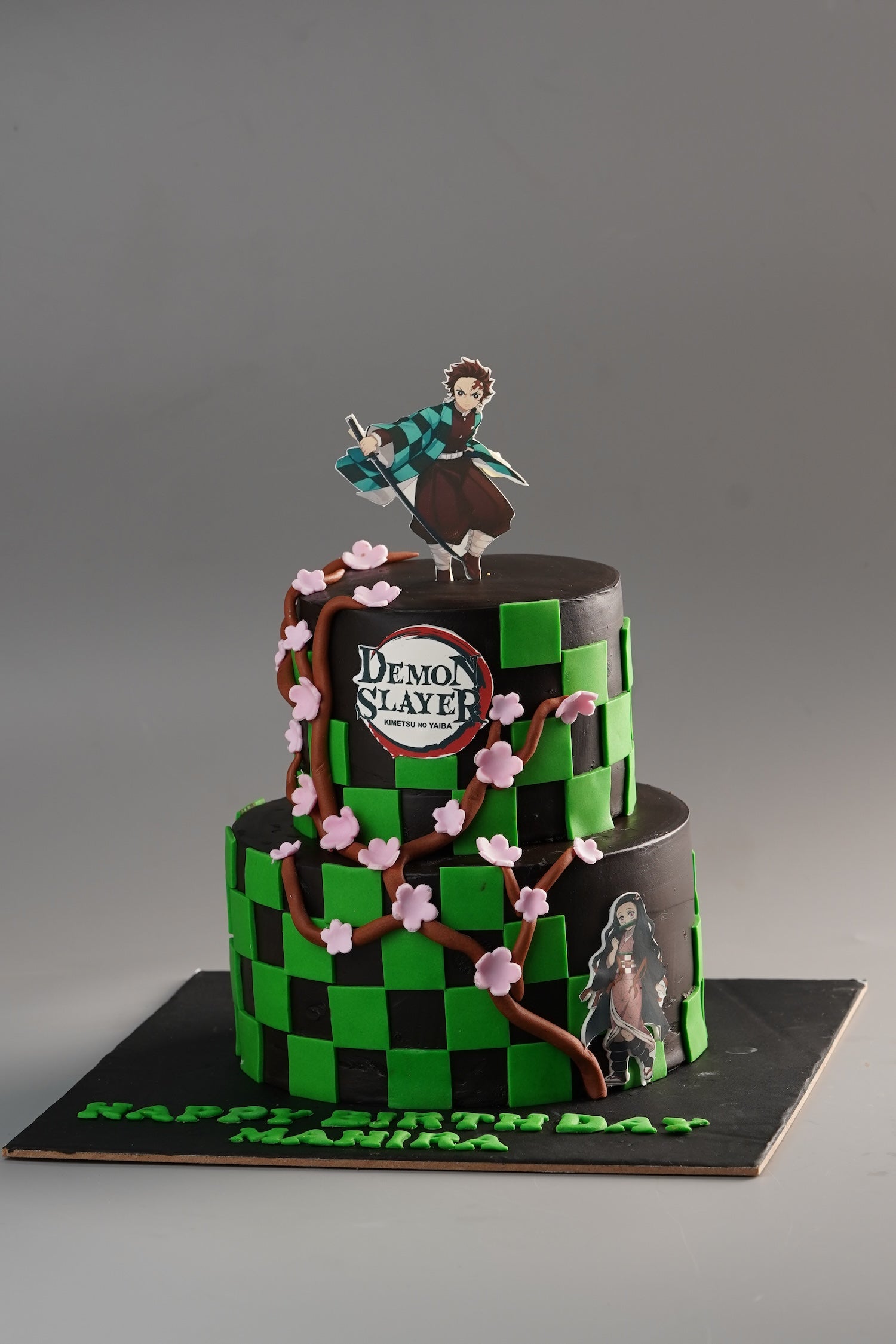 Demon Slayer Two Tier Cake